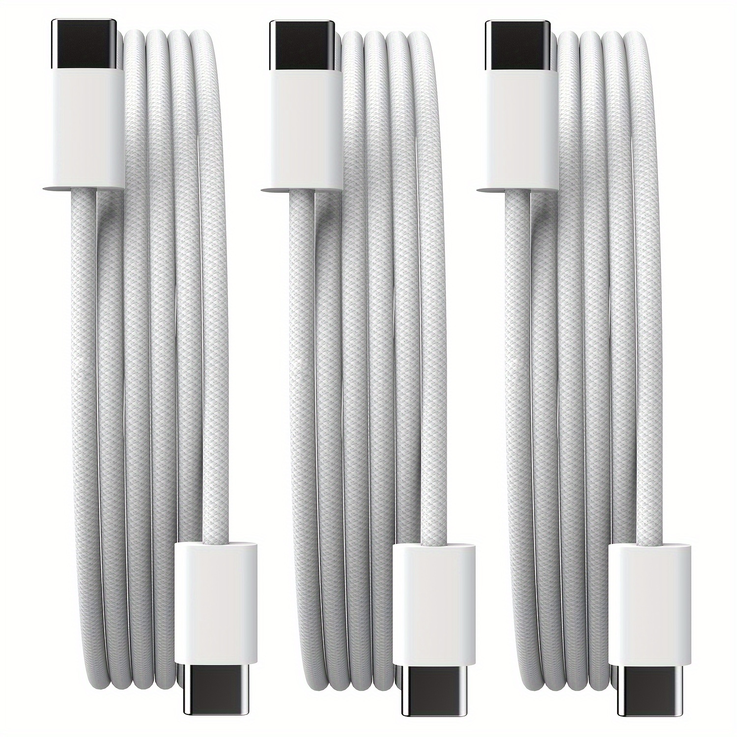 1pc Cable De Carga Usb Trenzado Ronny Extra Largo Cable De - Temu Mexico