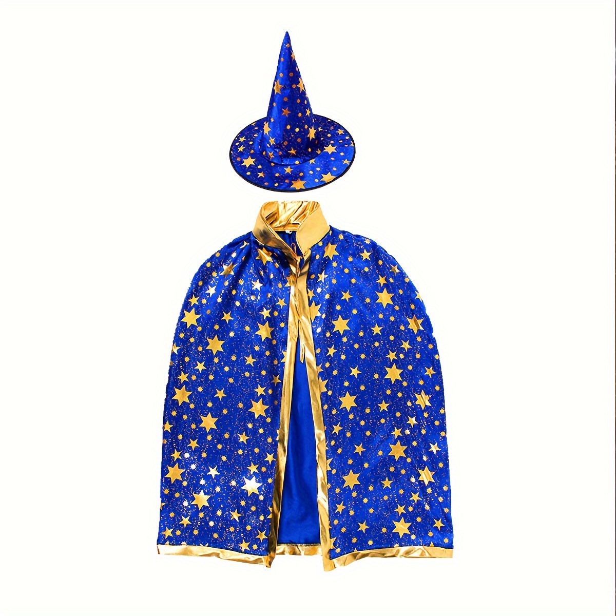 2pcs Halloween Cloak & Witch Hat Kids Cosplay Costume Props