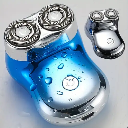 Mini afeitadora eléctrica portátil Ipx7 impermeable inalámbrico tamaño  bolsillo lavable maquinilla de afeitar eléctrica, USB para hombre,  afeitadora