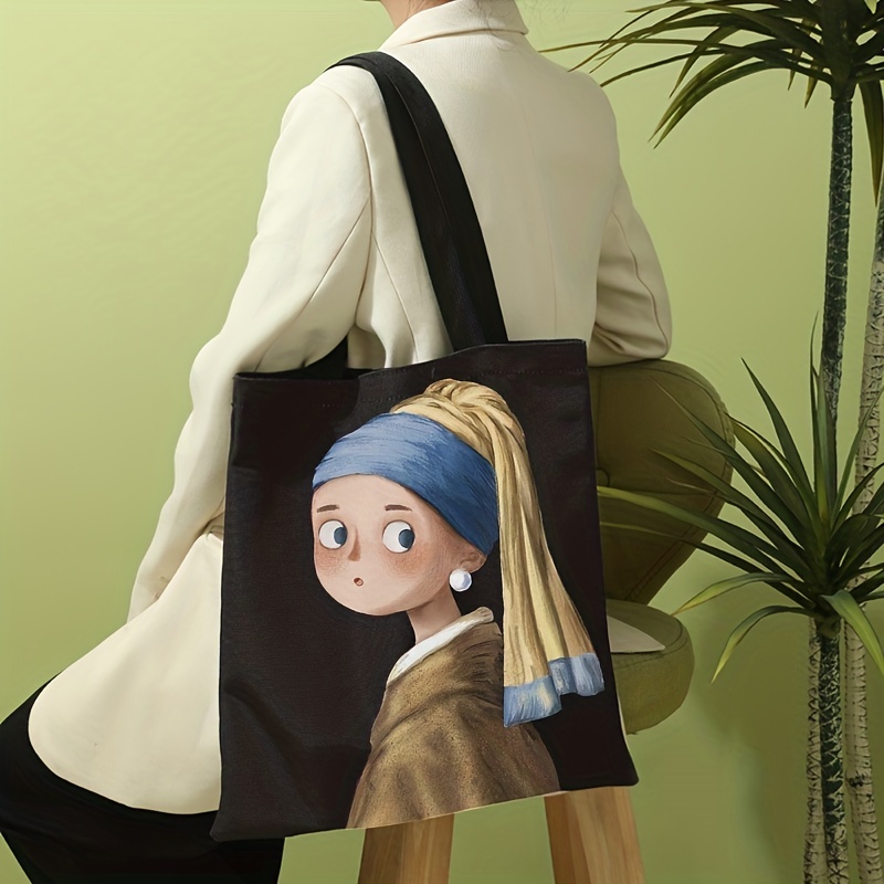 Cartoon Pattern Shoulder Bag Portable Lightweight Shopper Bag