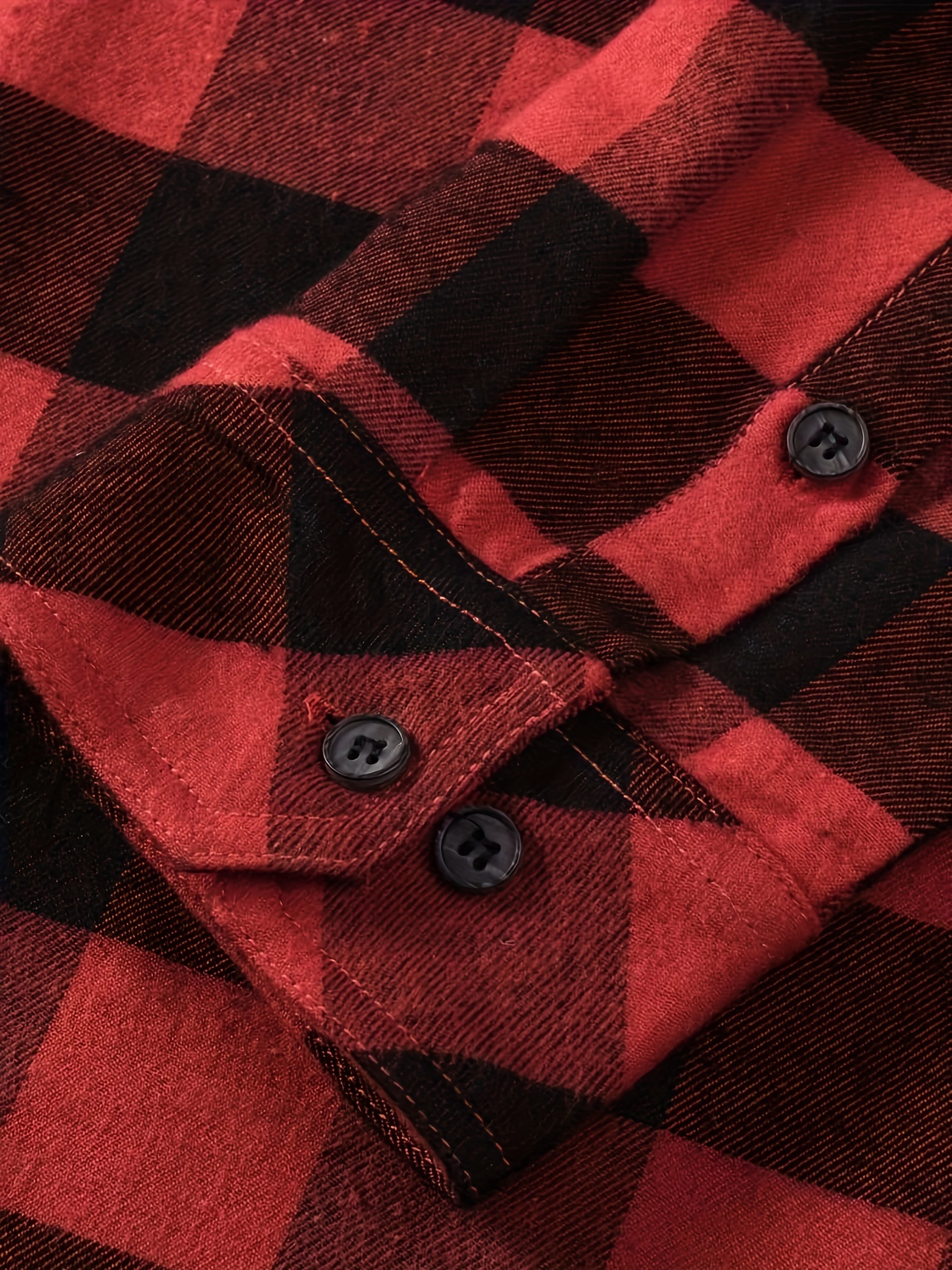 Casual Plaid Button Shirt Men's Clothes Spring Fall - Temu
