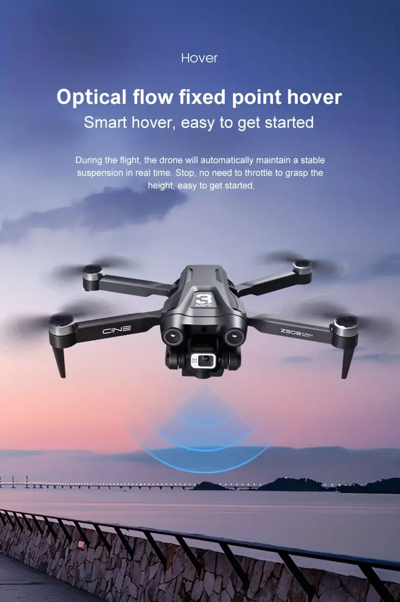Z908MAX Remote Control Optical Flow ESC Dual Camera Drone (double/three Batteries), Brushless Motor, One-button Lifting, Headless Mode, Gravity Sensing details 10
