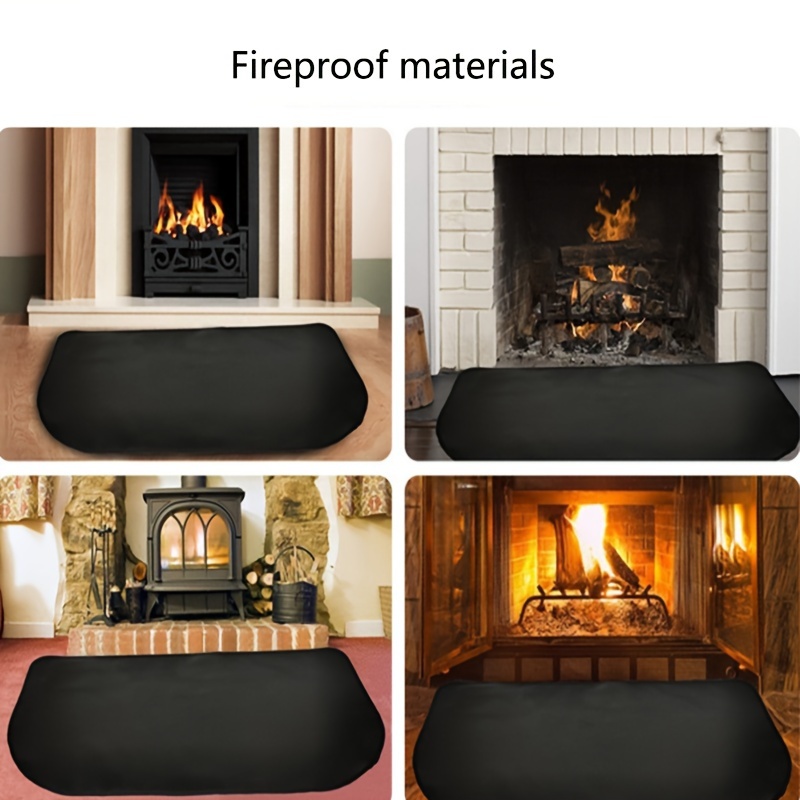 Fireplace Mats Fireproof Semicircular Flame Fireplace Mat - Temu