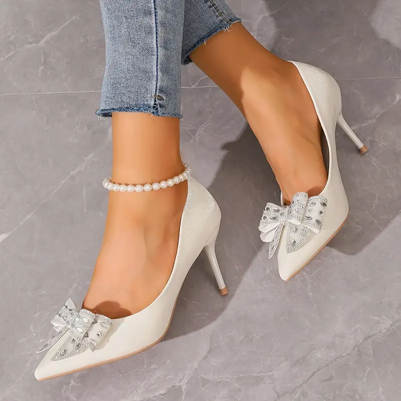 Tacones Blancos Zapatos Taco Aguja Blancos Tacones Aldo Mujer Con