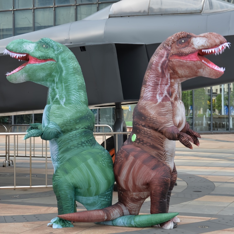 Costume de dinosaure gonflable T-Rex pour adultes et enfants, fête