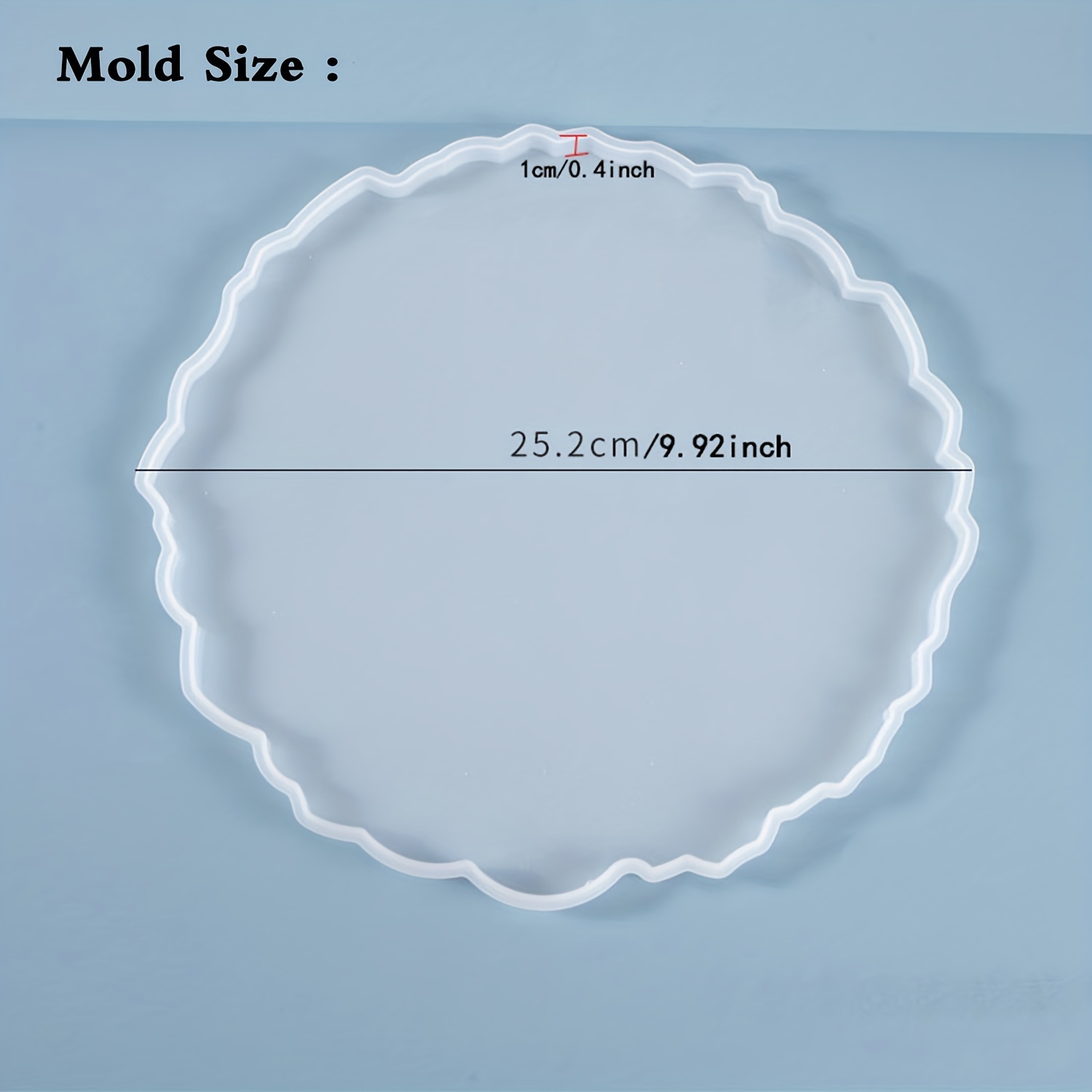 Large Round Resin Tray Mold Irregular Silicone Serving Tray - Temu