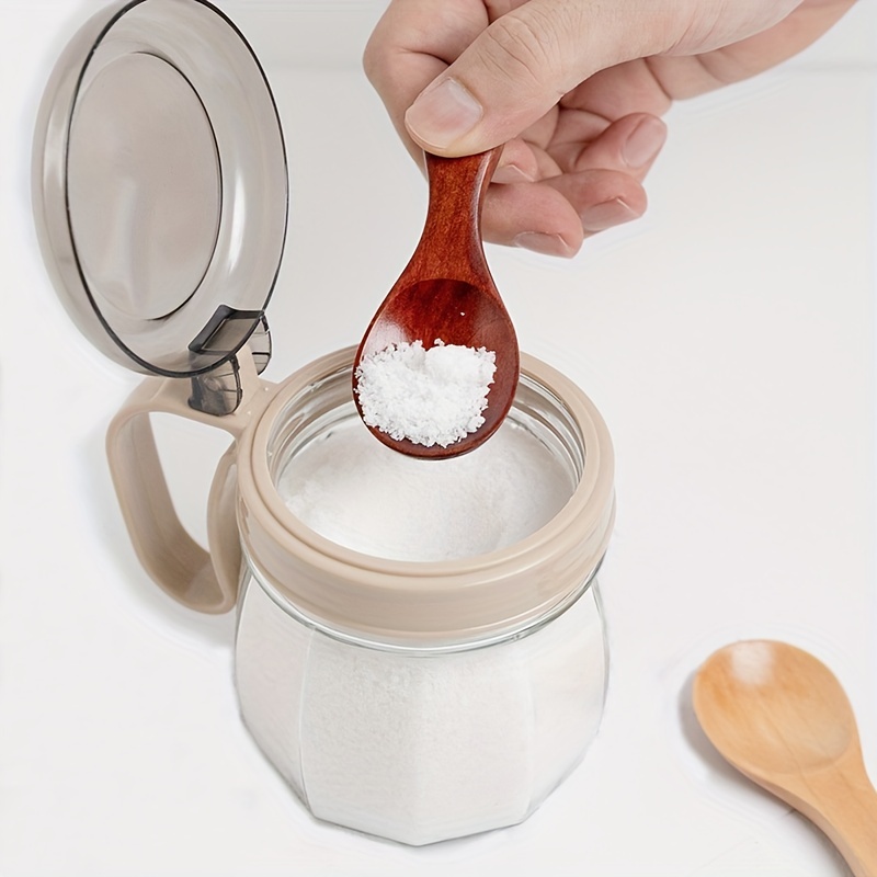 10PCS Mini Wooden Spoons Small Kitchen Spice Condiment Spoon Sugar Tea  Coffee Scoop Short Handle Wood Kids Spoon Kitchen Gadgets