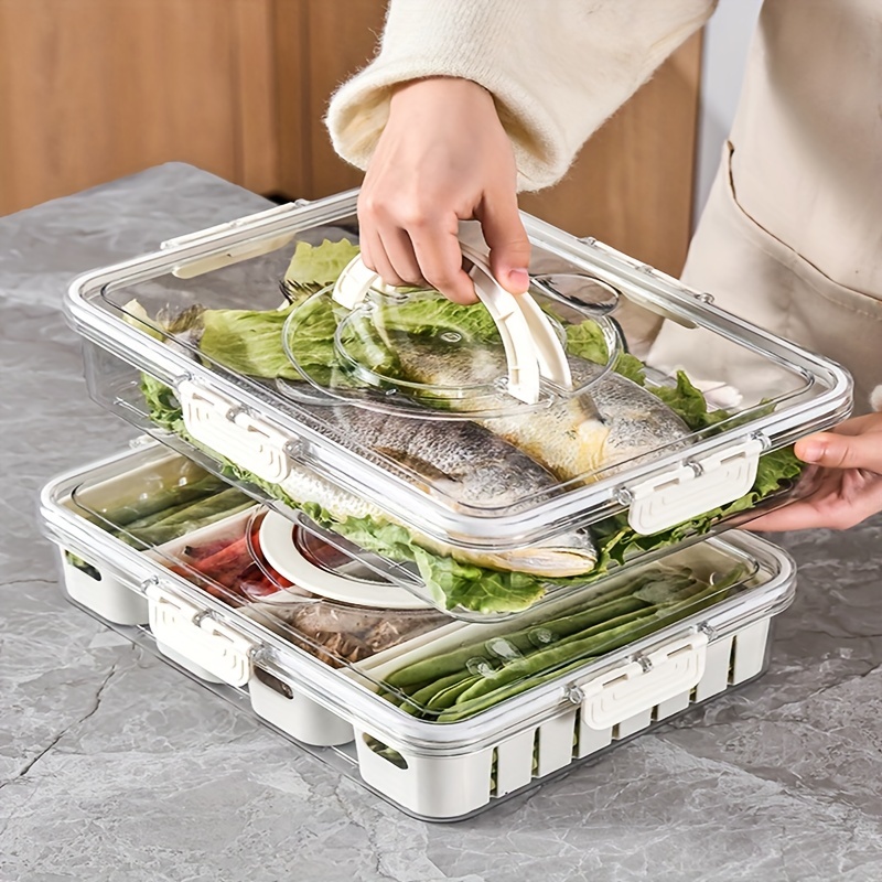 Naturals Glass Meal Prep Containers 3 Compartments