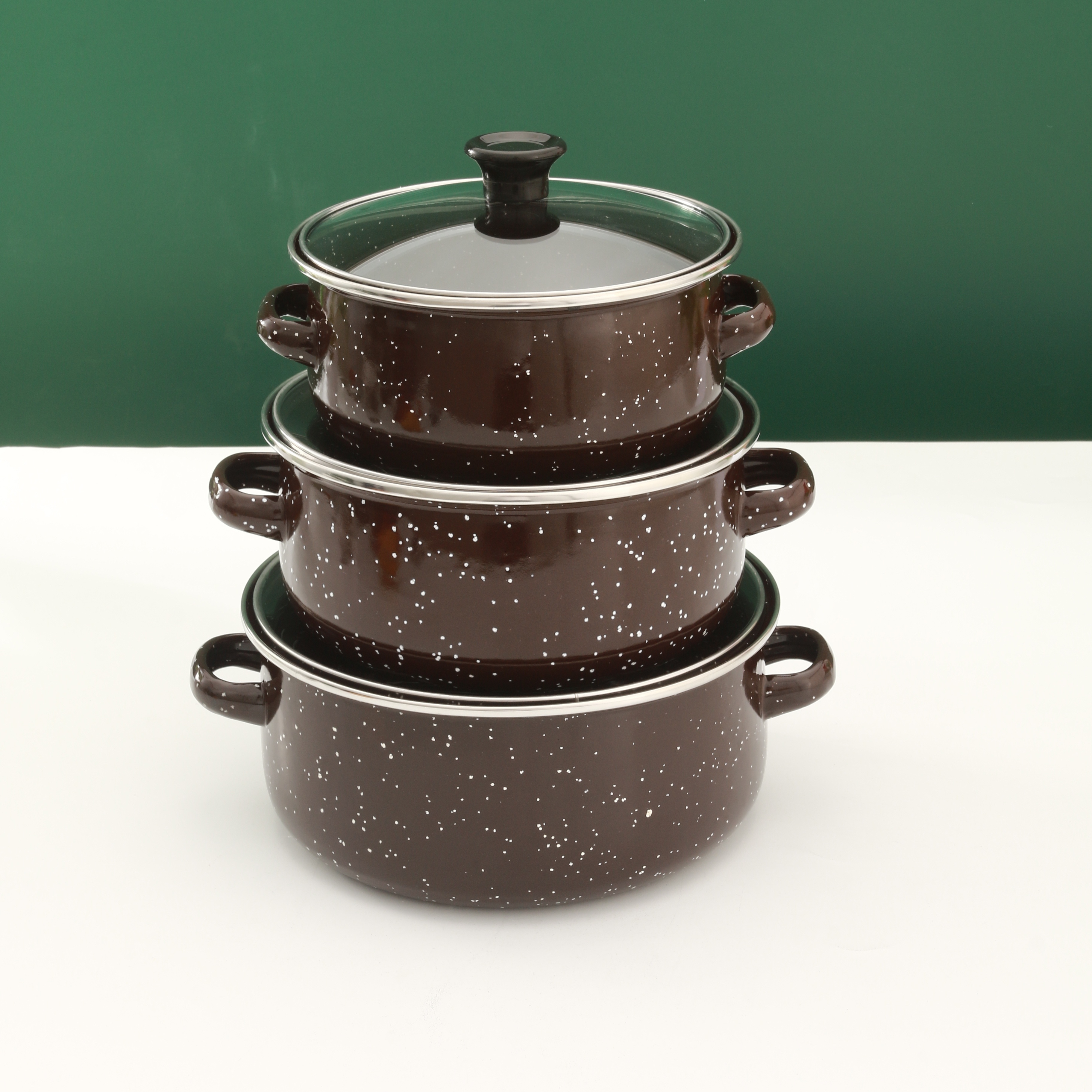 MGKKT Enameled Cast Iron Dutch Oven Set with Lids, 2pcs Cast Iron Pot, 6qt 15qt Enamel Cookware Pot, Red