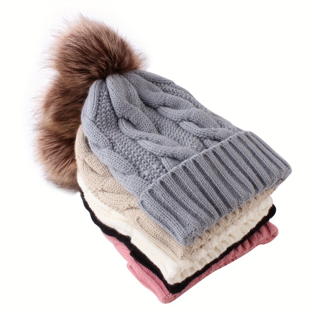BIISDOST Bonnet humoristique en peau d'agneau pour homme - Résistant à  l'hiver - 3 pièces - Avec chapeau tricoté sur le chapeau en polaire -  Bonnet