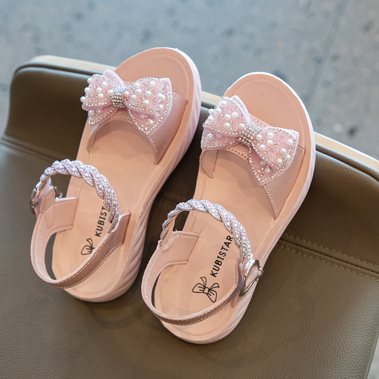Toddler / Kid Bowknot Decor Soft Sole Princess Shoes