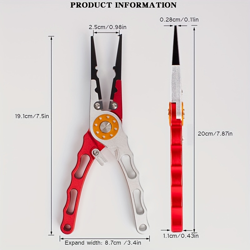 Multifunctional Straight Mouthed Fishing Pliers Aluminum - Temu