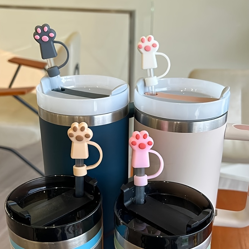 4pcs Cute Cartoon Star Shaped Straw Cover For 10mm Straw, Reusable  Leakproof Dustproof Straw Plugs, Cup Accessories