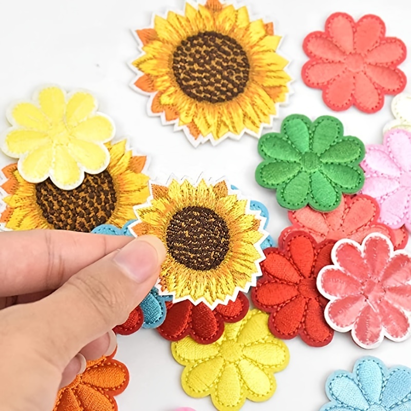 Iron on Patches 31Pcs Embroidery Non-Woven Fabric Stickers for Clothes  Decorative Embroidery Applique Stickers Cloth Stickers DIY Embroidery  Clothes