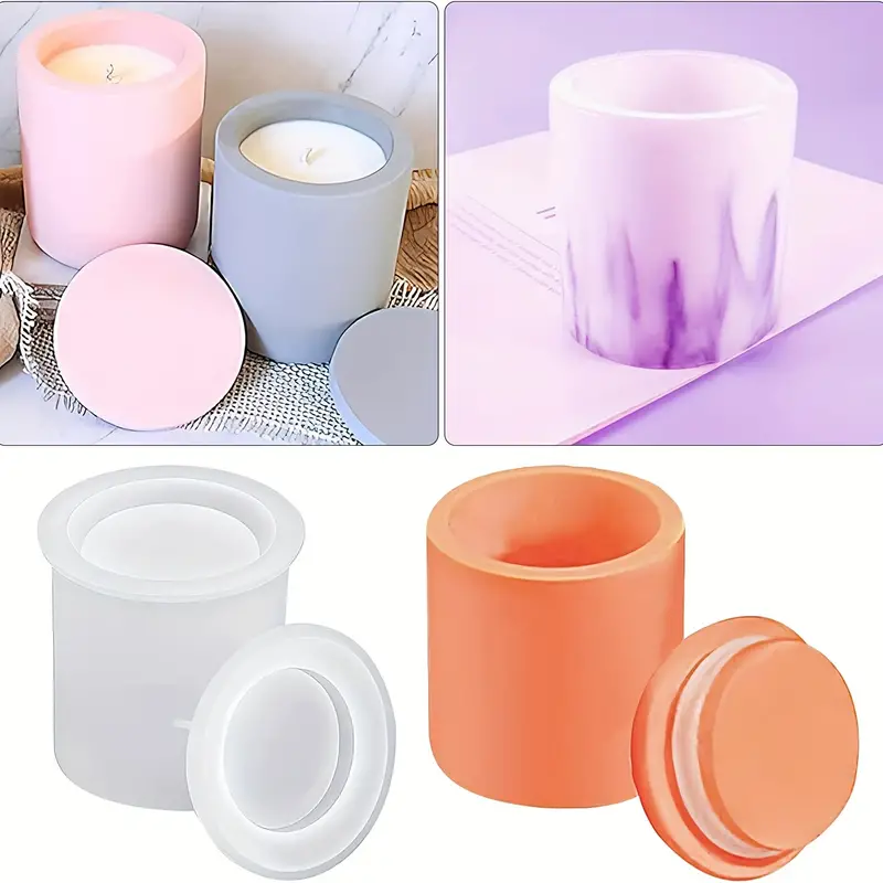 Silicone Molds Epoxy Resin Lids 5 Sealing Rings Candles - Temu