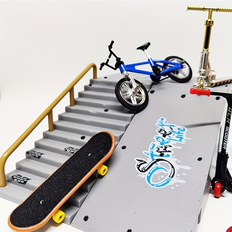 Unique Finger Skateboard Set: Mini Skatepark Skateboard - Temu