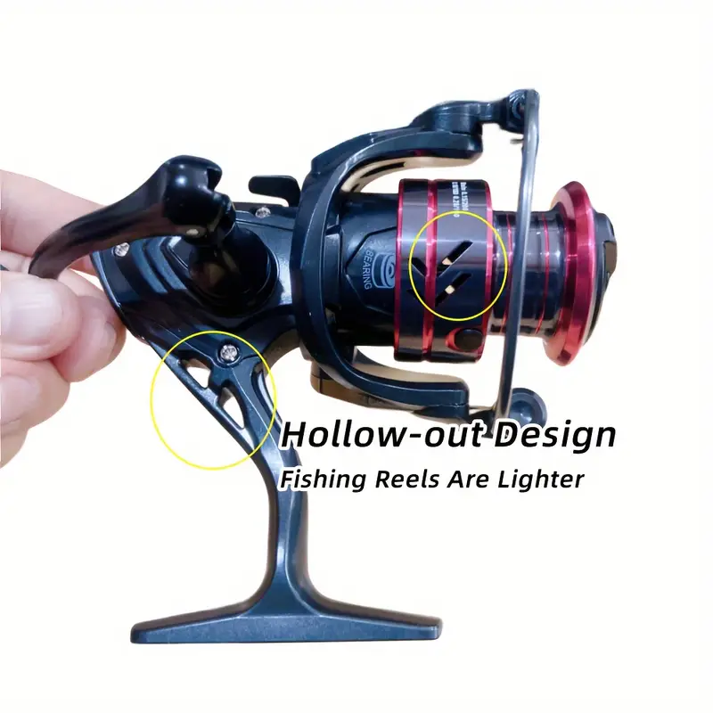 YUBOSHI 2023 New 6+1BB Mini Spinning Reel 6kg Max Drag EVA Grip Gear Ratio  5.2:1 Freshwater Carp Fishing Reel