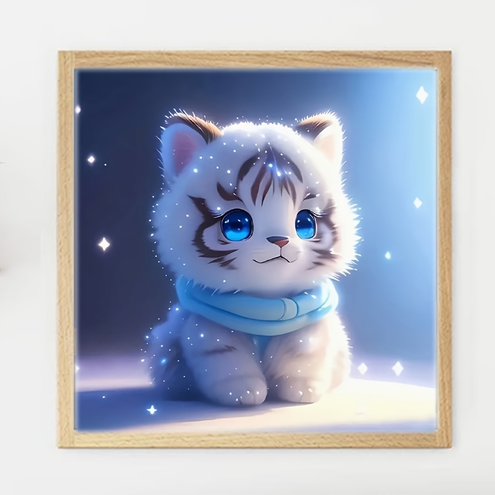 5d Artificial Diamond Painting Kits With Frame Cute Cartoon - Temu