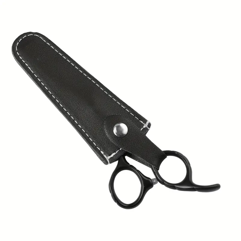 Scissors Sheathing Safety Pu Leather Scissors Cover Solid - Temu