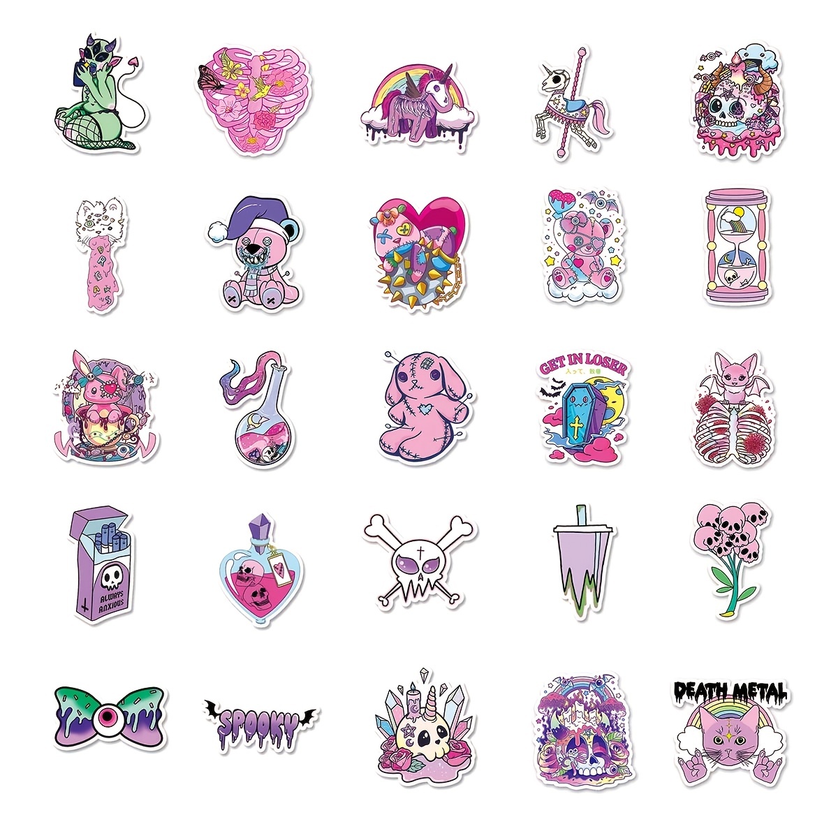 Pastel Gothic Stickers 317 – PapergeekCo