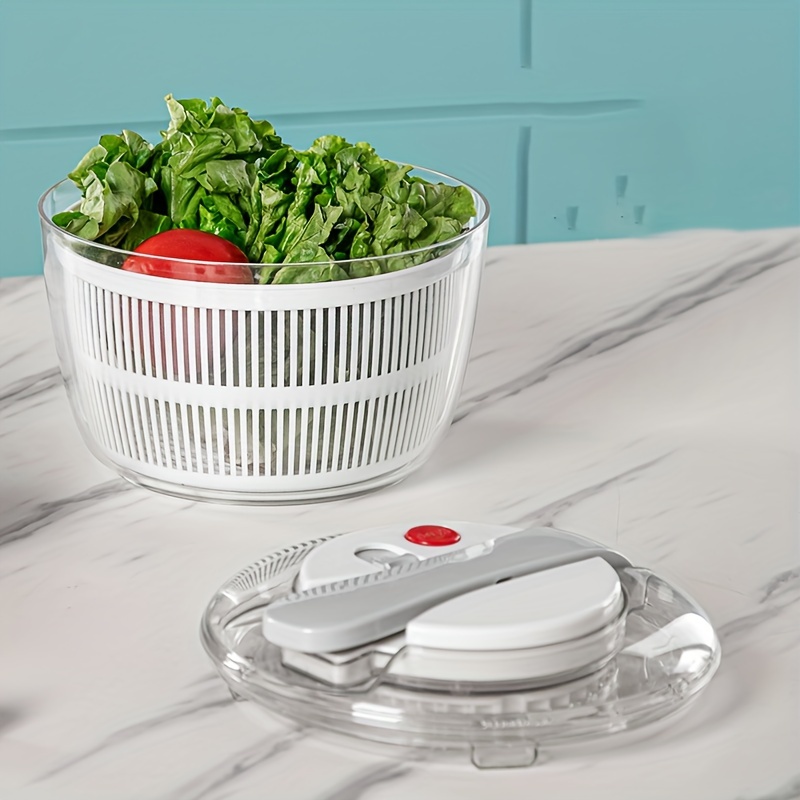 Hilandero de verduras y ensaladas reutilizable para secadora de verduras,  escurridor de lechuga, cesta de lavado de cocina para restaurante y hogar