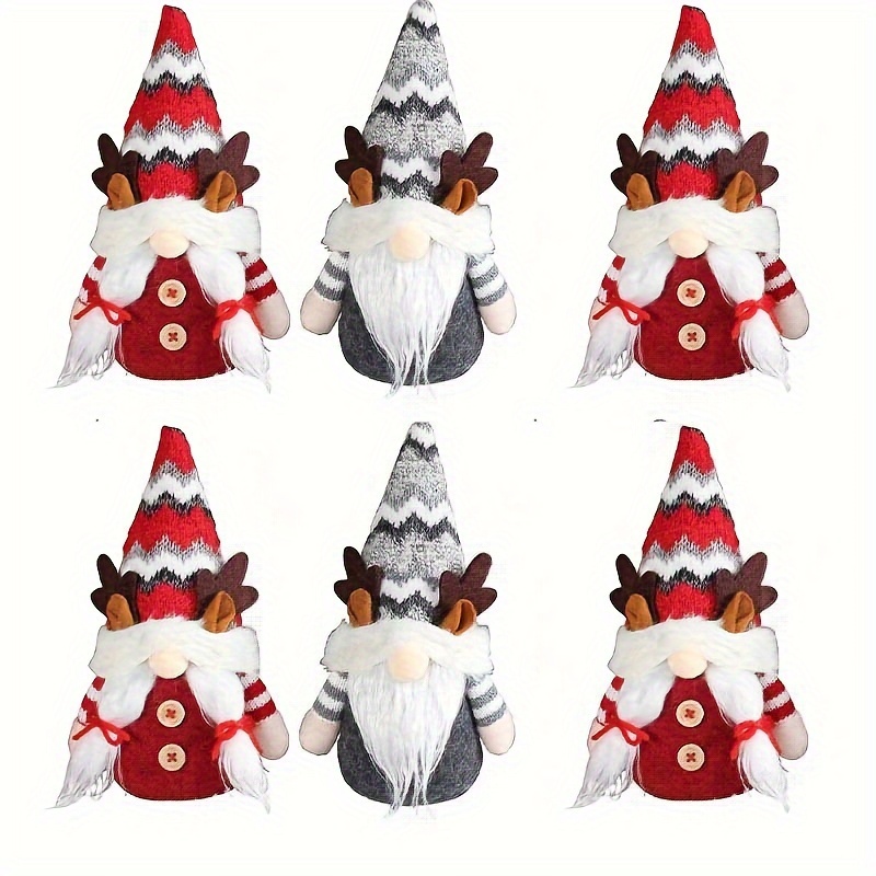 Decorazioni Natalizie In Piedi A Maglia Fiocco Di Neve Cuore Cappello Senza  Volto Babbo Natale Foresta Bambola Xmas Ornamento Con Barba Lunga Capelli  Intrecciati Dimensioni 28 * 11 Cm Da 4,56 €