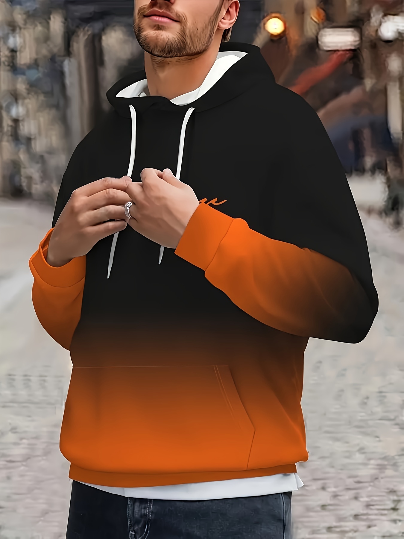 Graphic 2024 orange hoodie