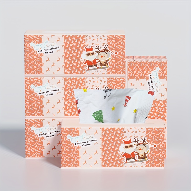 Christmas Print Roll Paper/tissue Colorful Cartoon Pattern - Temu