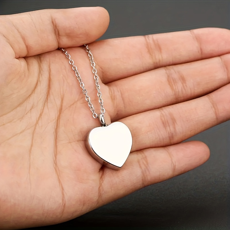 Heart shaped hot sale cremation jewelry