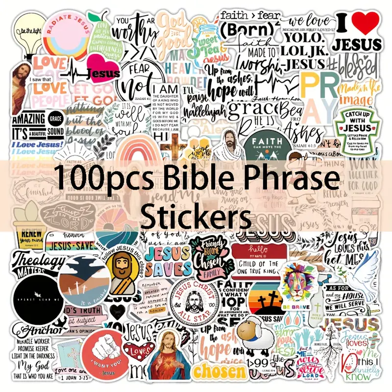 Bible Phrase Stickers Christian Stickers religious - Temu