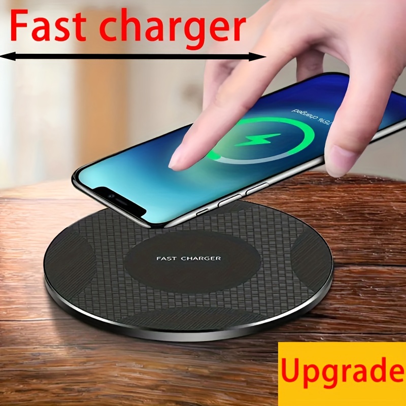  Wireless Charger,KUULAA Numerical Control Technology Fast  Mobile Phone Wireless Charger 15W Intelligent Sensing Charging  Pad,Lightweight and Portable,Black : Cell Phones & Accessories