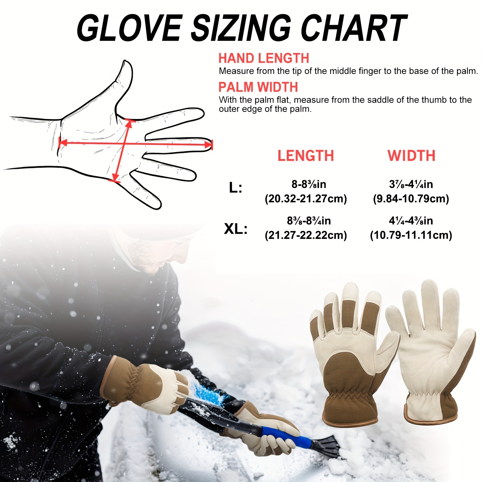 Men's Deer Soft Work Gloves