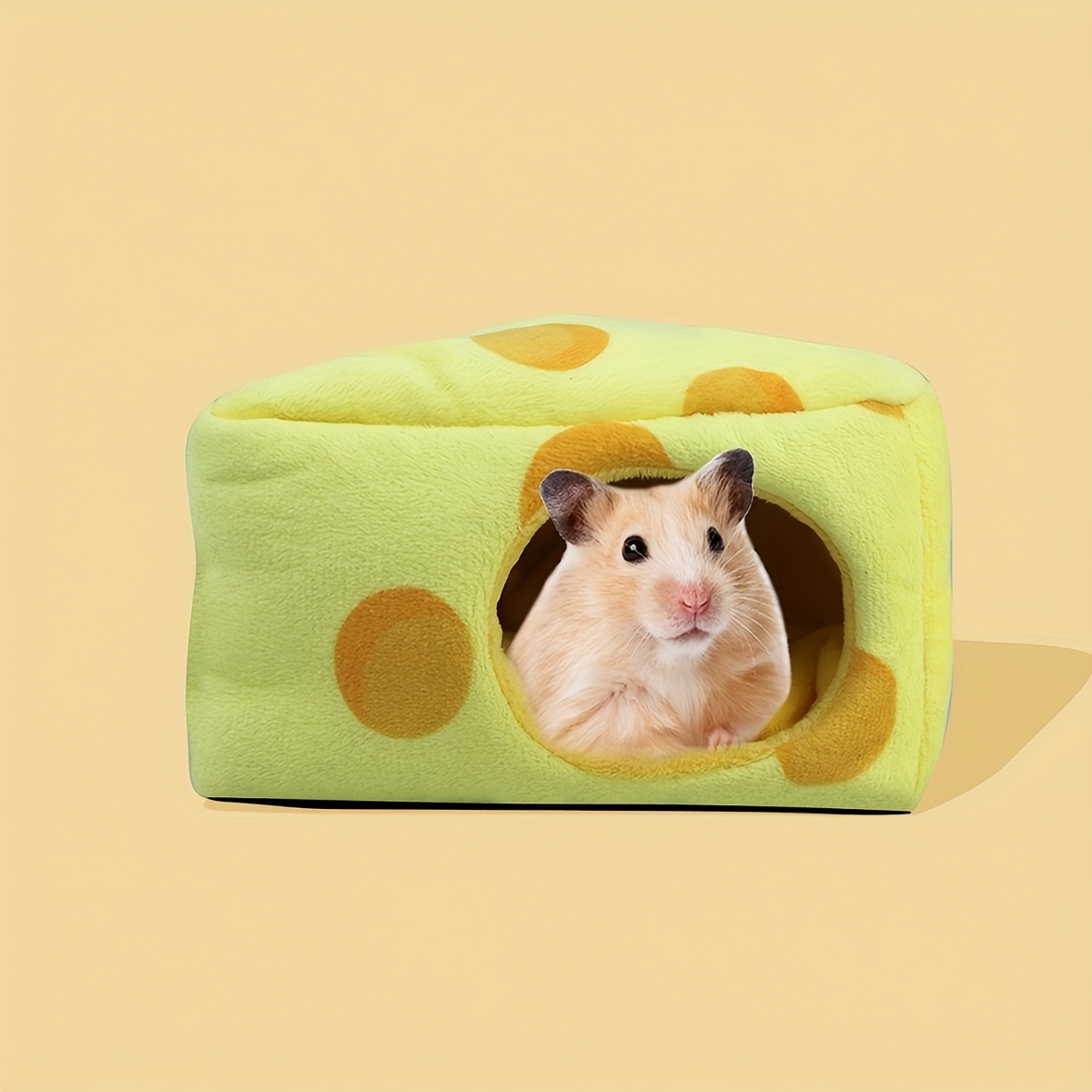 Cheese Style Small Pet Hamster Cave Accessories Cozy Hide-Out For  Chinchilla & Other Small Animals
