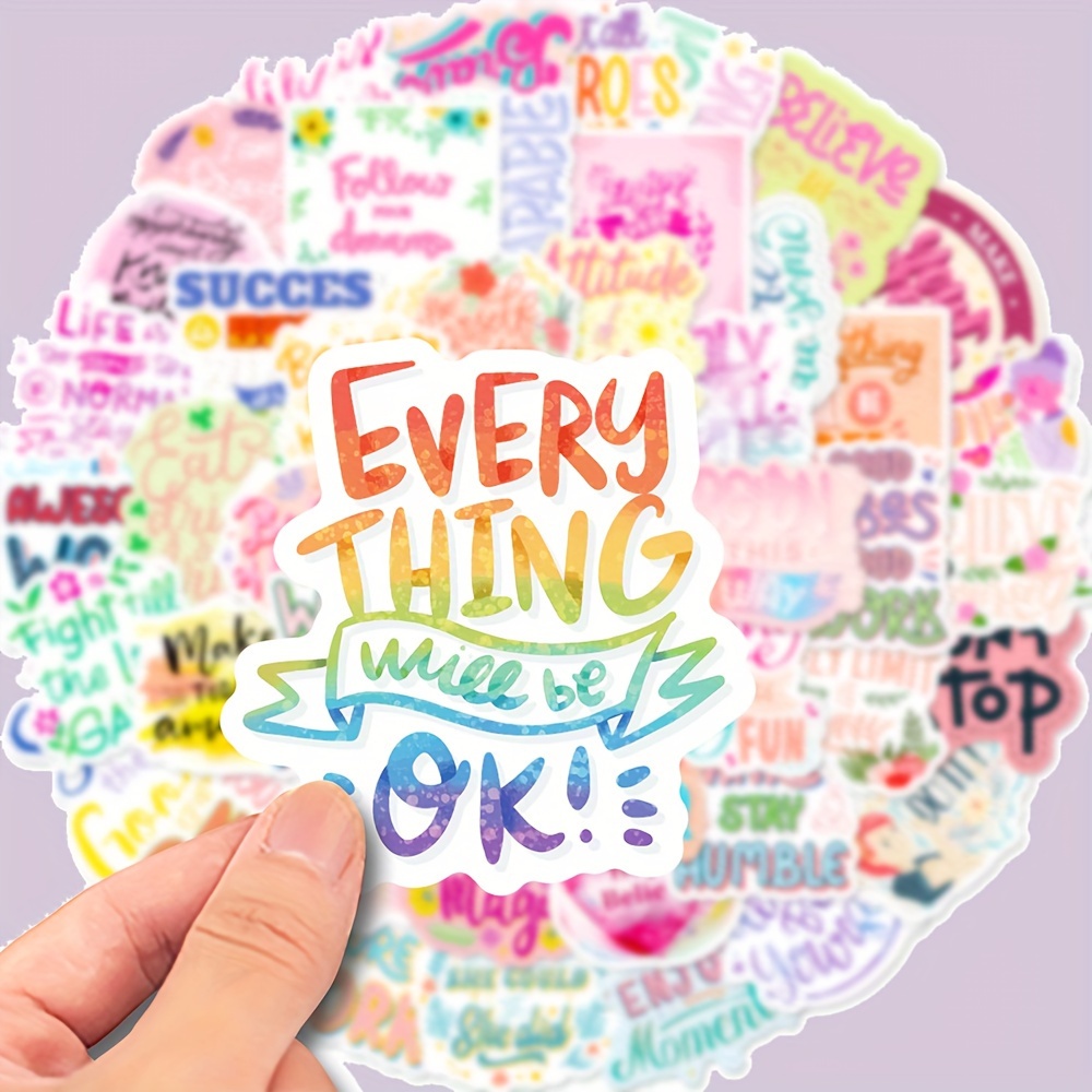 Inspirational Stickers Motivational Words Stickers For Teens - Temu