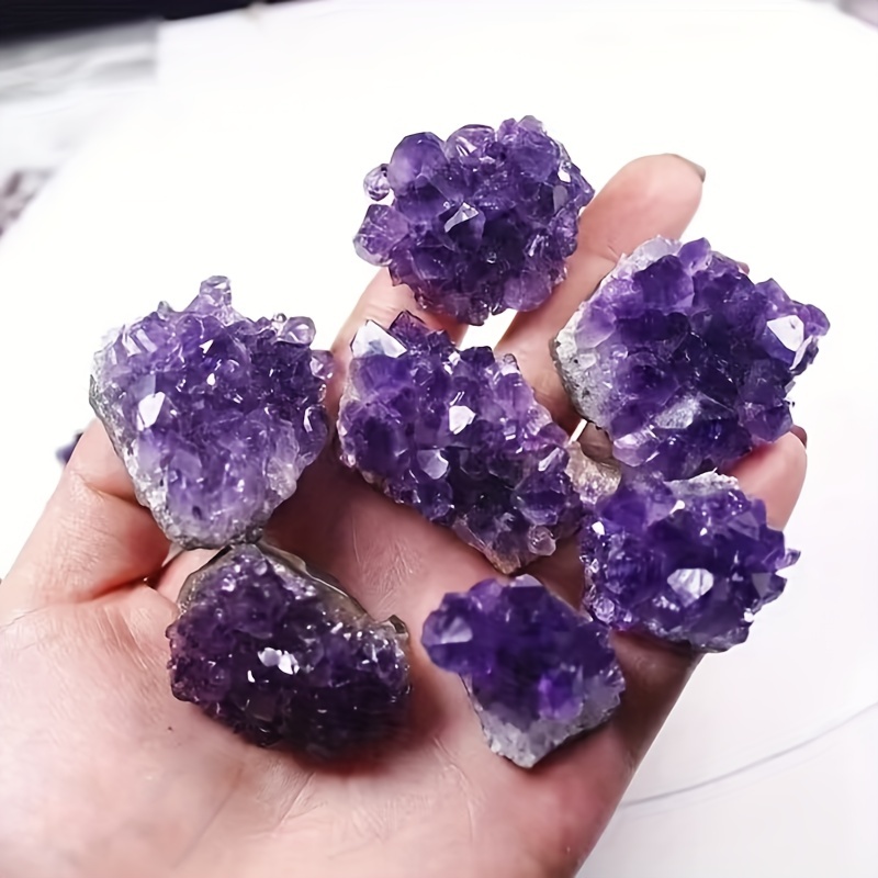 Natural Amethyst Cluster Healing Stone, Aromatherapy