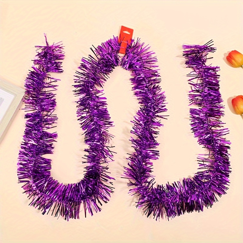 Mardi Gras Tinsel Garland Artificial Carnival Easter Garland - Temu