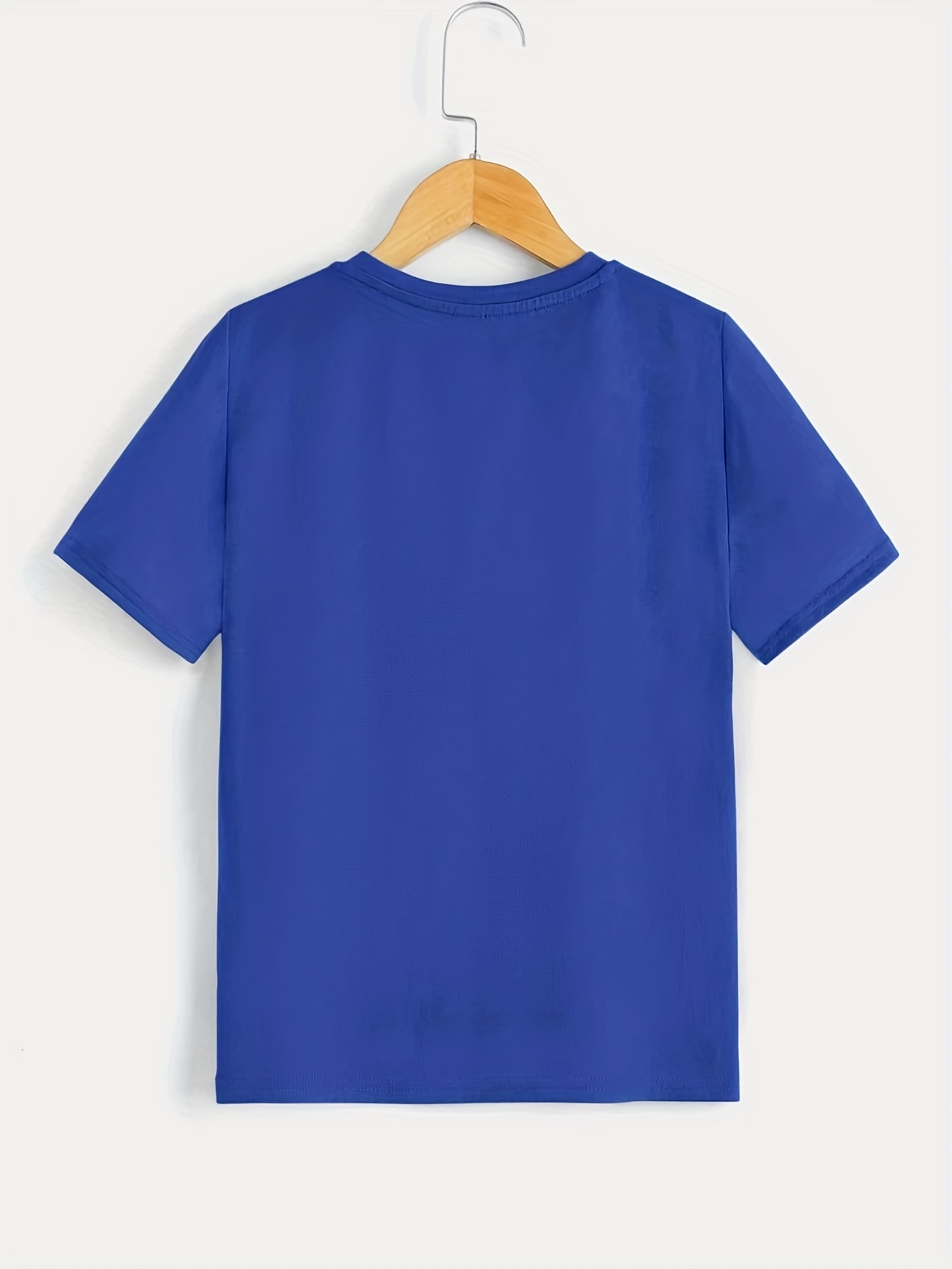Women's Plain Round Neck T-shirt Royal Blue