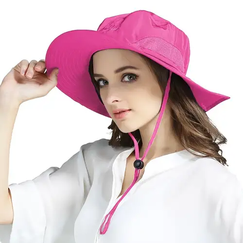 Sombrero Casual Visera Mujer Sombreros Protección Uv - Temu