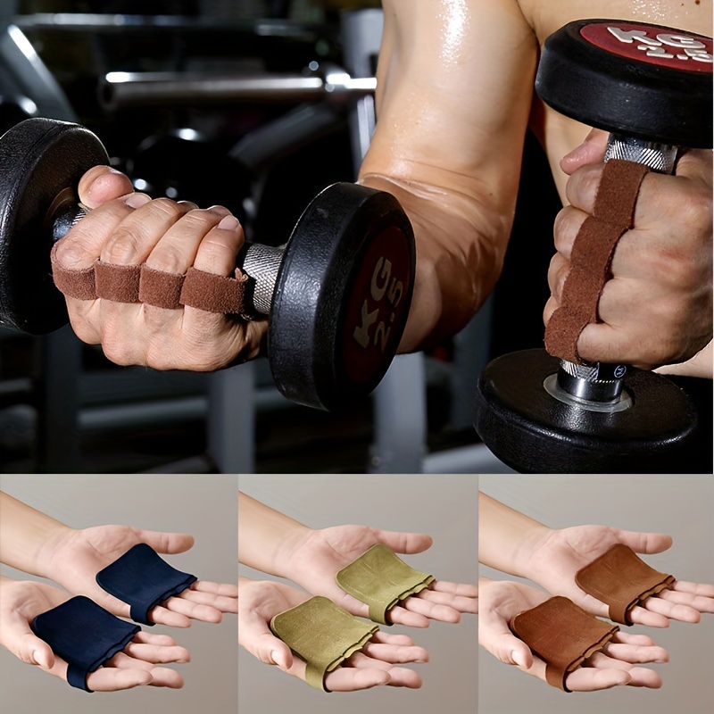 Protège poignets en cuir de vachette pour training de musculation