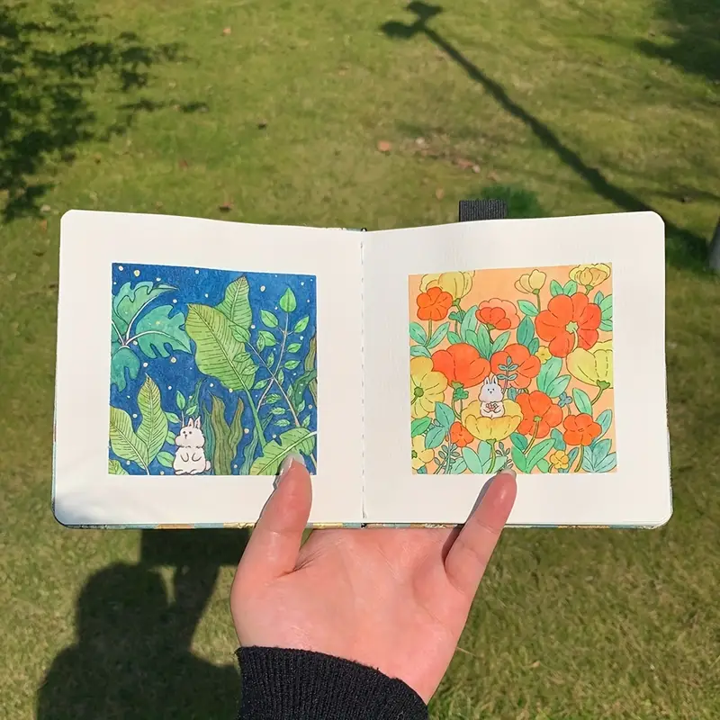 Watercolour Sketchbook (Orange Flowers)