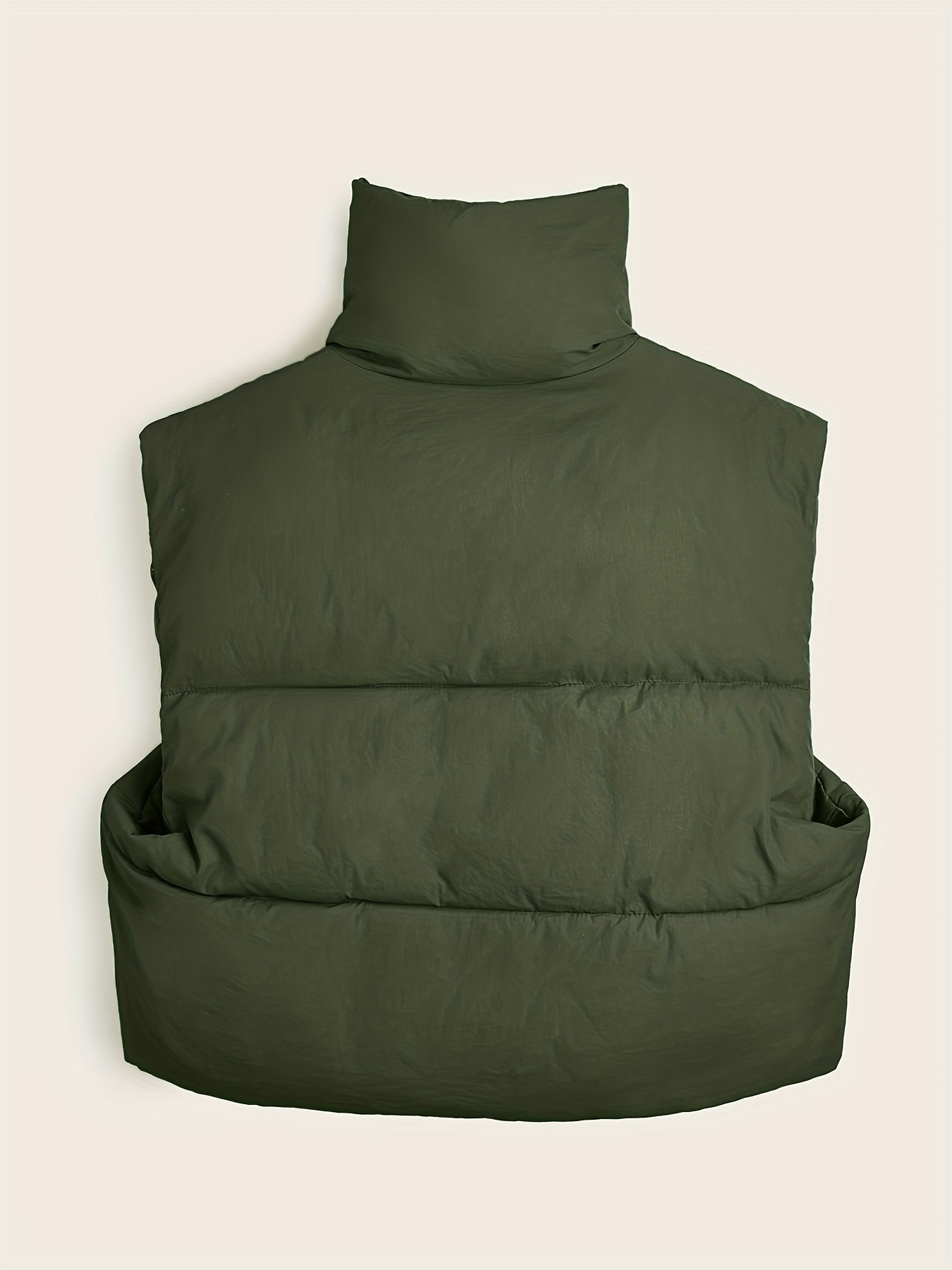 Lightweight Zip Vest Coat Solid Sleeveless Thermal Vest Coat - Temu