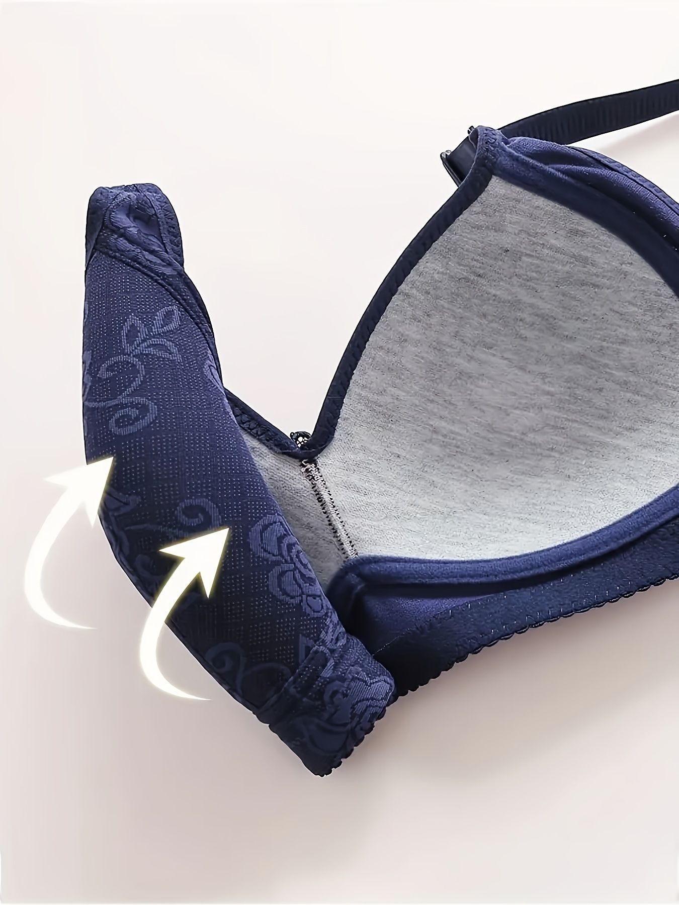 Lastesso Wireless Bras for Women Patchwork Lace Lingerie Full