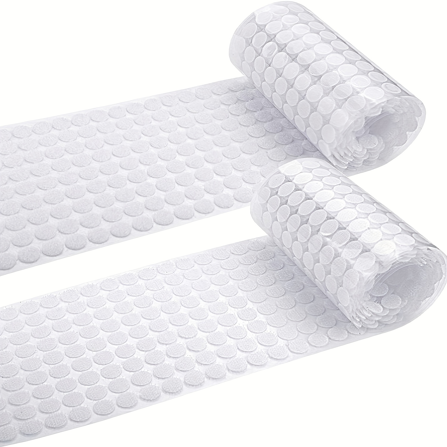 Velcro Con Adhesivo Redondo 1.5 X 1.5 Cm Blanco 10 Piezas