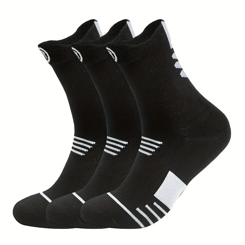 3 Pairs Men's Compression Stockings for Outdoor Activities