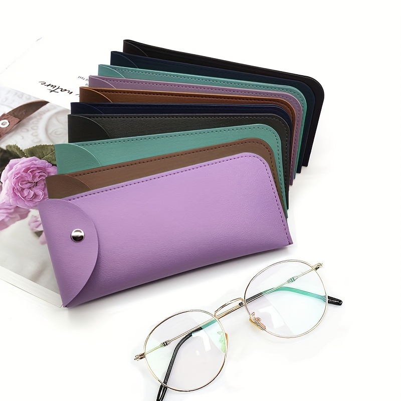Praktische Brillenbox für fünf Brillen mit Druckknopf in zwei Farben