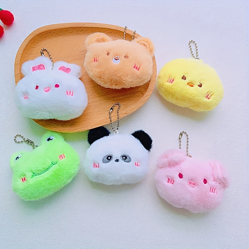 Rabbit Fuzzy Toy Keychain Cartoon Cute Animal Key Ring Purse Bag Backpack  Car Key Charm Women Girls Children's Day Gift - Temu