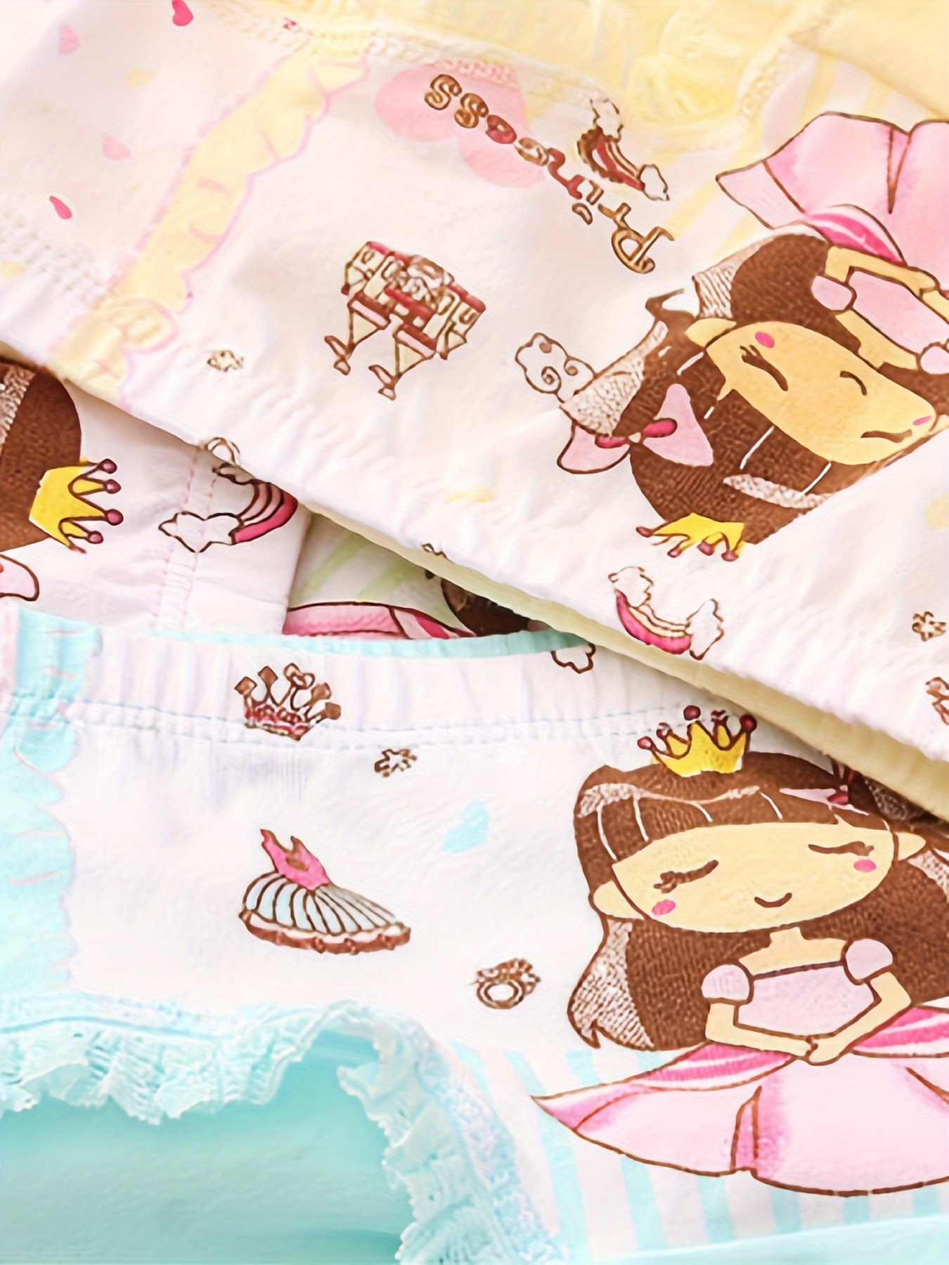 Children's Panties - Girls' Briefs - Cute Cartoon Cotton underwear For 2-10  Years Little Girls 1/3/5 Pcs Z1912-005
