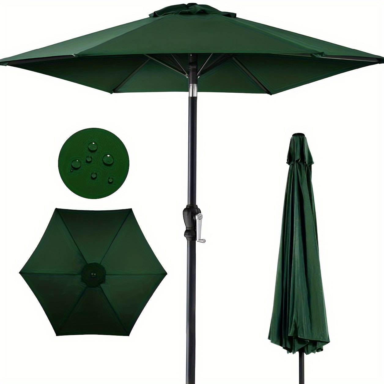 Sombrilla de playa grande resistente al viento, Sunbrella para exteriores  con diseño de inclinación, sombrilla portátil para mesa de mercado