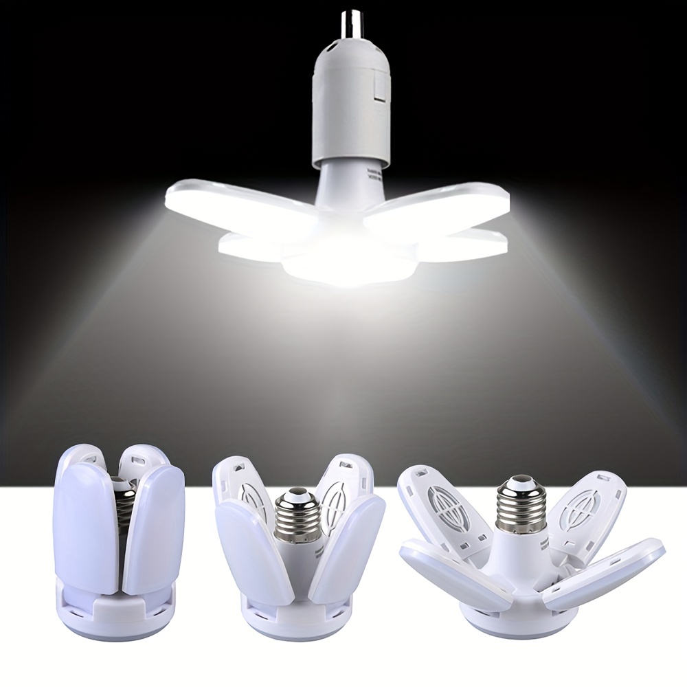 F15 - Bombilla LED regulable de 8 W, base E26 de 2700 K, luz blanca cálida  de vidrio arrugado para lámpara de techo para ventilador de techo, paquete