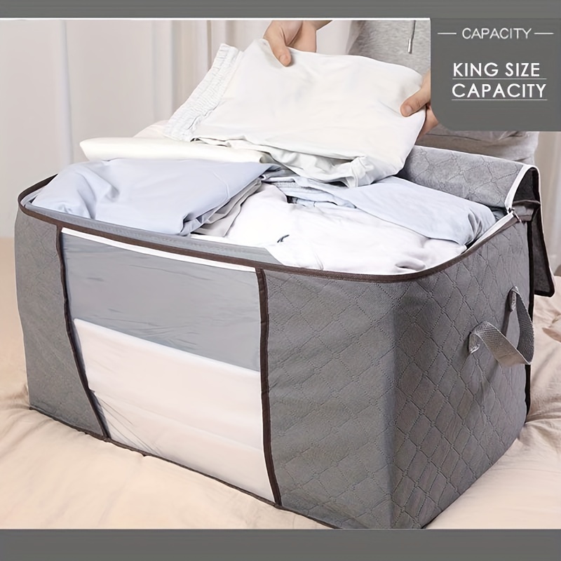 Comforter Storage Bags King Size, Non-woven Clothes Storage